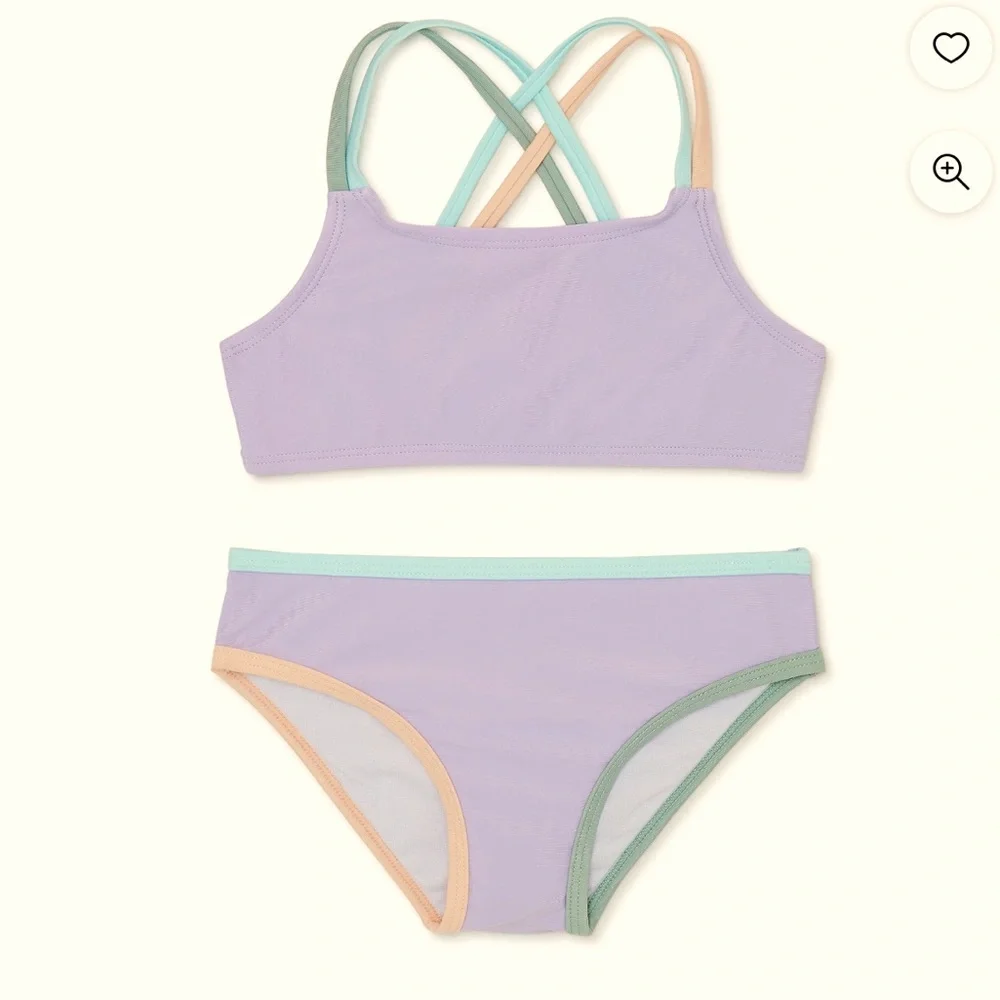 Wonder Nation Baby and Toddler Girl Bikini, 2-Piece, Size 18M